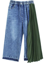 Load image into Gallery viewer, HC - Denim Jean with Olive Pleat
