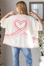 Load image into Gallery viewer, Oli &amp; Hali - Washed Connective Hearts V Neck Top
