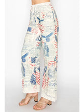 Load image into Gallery viewer, Origami - Drawstring Pants w/ Red White and Blue - Freedom
