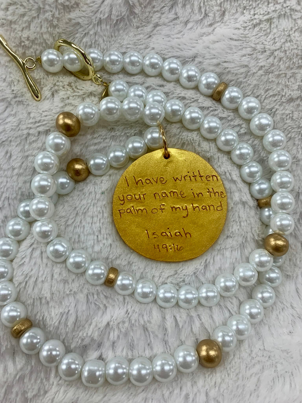 Hidden Truth Jewelry - Shell Pearl with Pearl Cross 18 inch Necklace