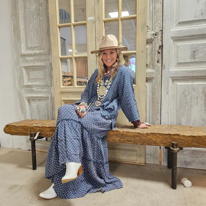 A Rare Bird - Dot Long Sleeve Top