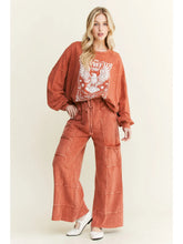 Load image into Gallery viewer, J. Her - Mineral Washed Free Spirit Graphic sweatshirt

