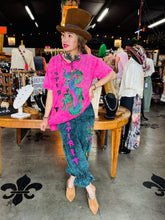 Load image into Gallery viewer, I Love Linen - Turquoise Dragon Bloomerv
