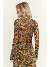 Load image into Gallery viewer, J. Her- Leopard Animal Print Lace Mesh Layering
