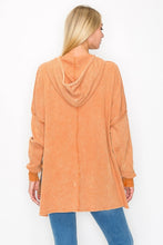 Load image into Gallery viewer, J. Her - Waffle Hoodie with Kangaroo Pocket
