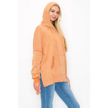 Load image into Gallery viewer, J. Her - Waffle Hoodie with Kangaroo Pocket
