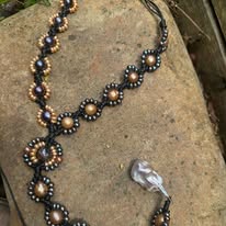 Load image into Gallery viewer, HC - 17 Of Sunshine Gold/Black Pearls 5 Ways Wear Necklace
