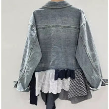 Load image into Gallery viewer, HC - Embellished Denim Shirt Jacket
