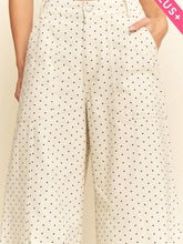 Load image into Gallery viewer, Davi &amp; Dani - White Dot Washed Bottom Pants
