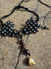 Load image into Gallery viewer, HC-Bow Tie Pearls Necklace
