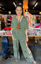 Load image into Gallery viewer, J. Her - Mineral Washed Split V Collar Knitted Shirt
