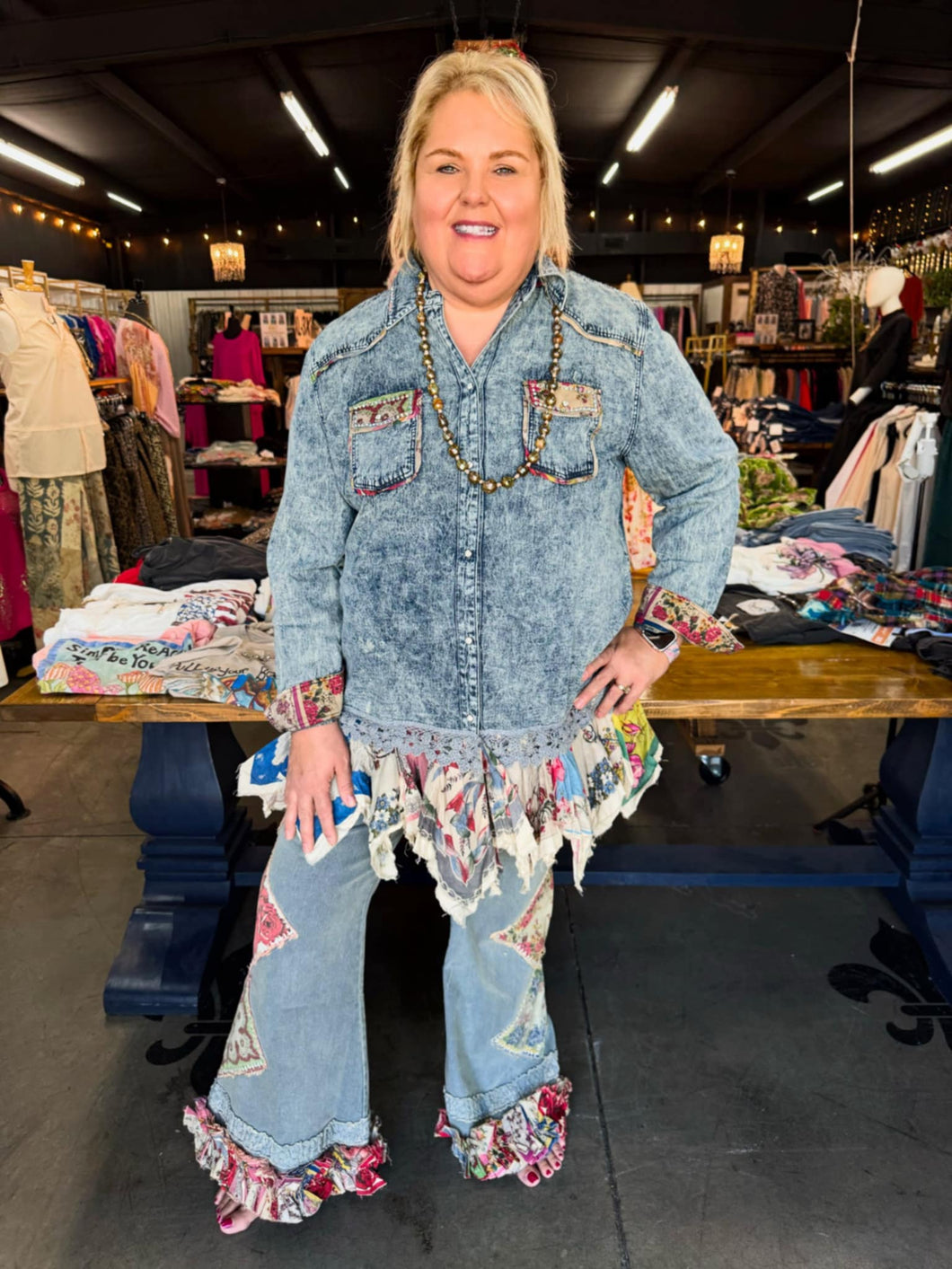A Rare Bird - Hanky Snap Front Shacket