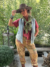 Load image into Gallery viewer, Jaded Gypsy - Traveling On Pants - Golden Plaid
