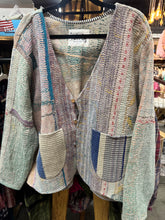 Load image into Gallery viewer, Indi &amp; Sai - Vintage Kantha Quilted  Reversible Jacket OOAK
