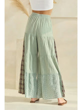 Load image into Gallery viewer, Plus Acid Washed Tired Palazzo Pants
