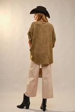 Load image into Gallery viewer, Blue B - Studded High Low Oversized Tee
