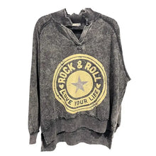 Load image into Gallery viewer, I Love Linen - French Terry Oversized Sweatshirt W/Star Bling
