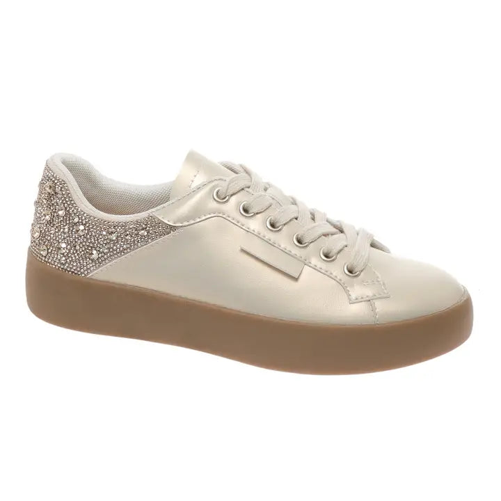 Outwoods Shauna-13- Gold Bling Sneakers