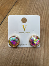 Load image into Gallery viewer, The King Collection - Large Round Studded Earrings
