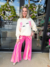 Load image into Gallery viewer, J. Her - Mineral Wash Striped Detail Flare Pants
