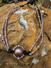 Load image into Gallery viewer, HC - Pink Lady Double Strands Choker 16"-18"
