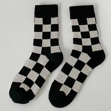 Load image into Gallery viewer, HCB- Women's Checkerboard Mid Calf Socks
