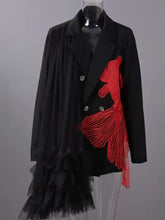 Load image into Gallery viewer, HC - Where Tailoring Meets Art: the Koi Statement Blazer
