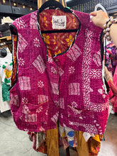 Load image into Gallery viewer, Indi and Sai - Kantha Sleeveless Button Top One Size
