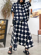Load image into Gallery viewer, HCB - Buttoned Polka Elasticity Pockets Harem Pants Set
