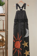 Load image into Gallery viewer, HCB - Sun ,Moon and Star Patchwork Overalls
