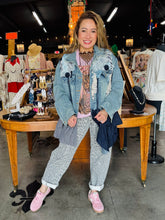 Load image into Gallery viewer, HC - Embellished Denim Shirt Jacket
