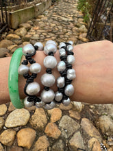 Load image into Gallery viewer, HC - Double Strands  Silver Pearls Bracelet
