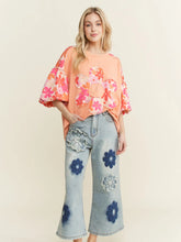 Load image into Gallery viewer, J. Her - Flower Patch Embroidered Stretch Denim Jeans
