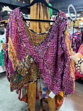 Load image into Gallery viewer, Indi and Sai - Kantha 2Fer Crisscross Long Slvv Top One Size
