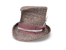 Load image into Gallery viewer, Hat - El Diablo Grande - Cocoa Brown Crochet Straw Top Hat
