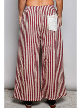 Load image into Gallery viewer, Pol -  Red Striped Lace Star Patchwork Quilted Pants
