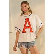 Load image into Gallery viewer, Oversized Game Day Short-Sleeve Sweatshirt
