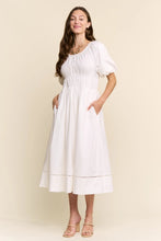 Load image into Gallery viewer, J.NNA - Bubble Sleeve Midi Dress
