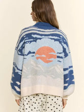 Load image into Gallery viewer, Dani &amp; Davi - Scenic Mountain Landscape Half-Zip Sweater

