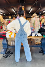 Load image into Gallery viewer, Pixi + Ivy - Soft Stretchy Washed Blue Denim Overalls - Blue Wash
