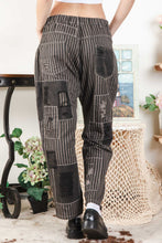 Load image into Gallery viewer, Bluevelvet - Stripe Distressed And Patched Pant
