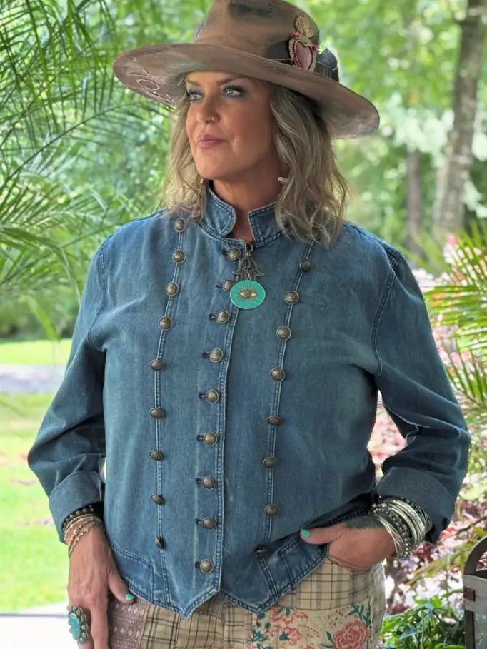 Jaded Gypsy - Commanding On Denim Jacket