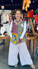 Load image into Gallery viewer, Indi and Sai - Kantha Sleeveless Button Top One Size

