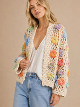 Load image into Gallery viewer, J.nna - Floral Crochet Cardigan
