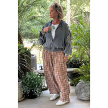 Load image into Gallery viewer, Jaded Gypsy - Playful Days Pants - Chocolate Plaid
