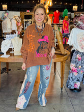 Load image into Gallery viewer, Bluevelvet - RIPPED AND PATCHWORK BOOTS CUT DENIM STRETCHY PANTS
