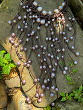 Load image into Gallery viewer, HC - Handmade Lady Extremely Rare Pink  Pearls Necklace OOAK
