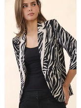 Load image into Gallery viewer, Oddi -  Zebra Printed Blazer
