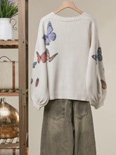 Load image into Gallery viewer, HCB - Butterfly Print Knit Cardigan
