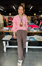 Load image into Gallery viewer, J. Her - Mineral wash Ruffle Balloon Sleeve Melangie Sweater
